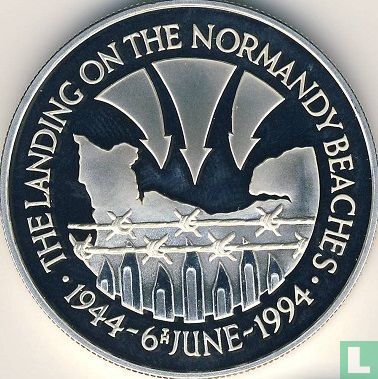 St. Helena and Ascension 50 pence 1994 (PROOF) "50th anniversary Landing on the Normandy beaches" - Image 1