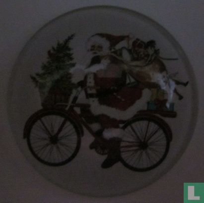 Kerstman op fiets - Image 1