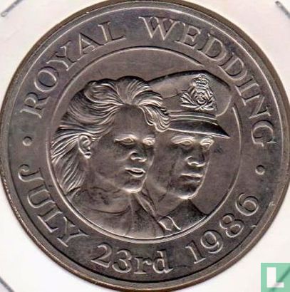 St. Helena und Ascension 50 Pence 1986 "Royal wedding of Prince Andrew with Sarah Ferguson" - Bild 1