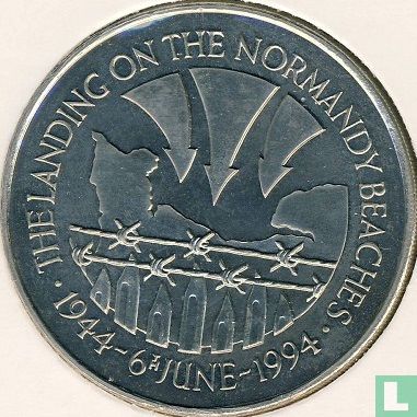 Sint-Helena en Ascension 50 pence 1994 "50th anniversary Landing on the Normandy beaches" - Afbeelding 1