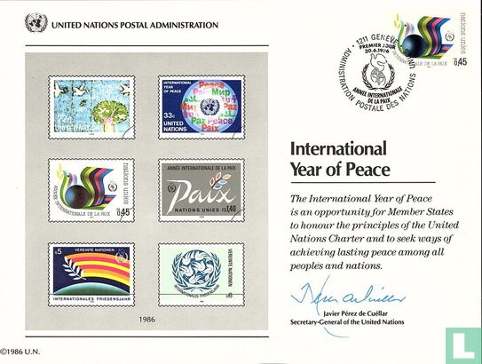 Internationaal jaar van de vrede