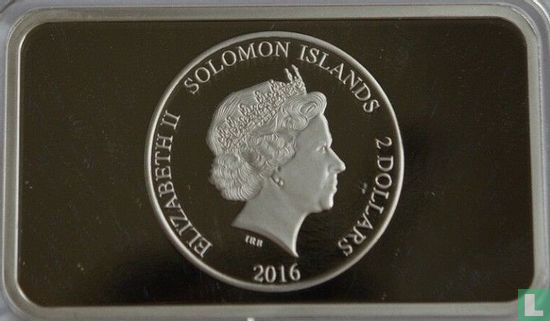 Solomon Islands 2 dollars 2016 (PROOF - colourless) "The Acropolis in Athens" - Image 1