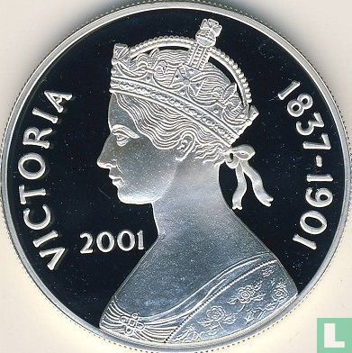 Ascension 50 pence 2001 (PROOF) "Centenary of the death of Queen Victoria" - Afbeelding 1