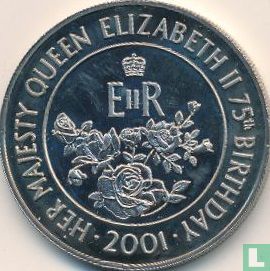 Ascension 50 pence 2001 "75th Birthday of Queen Elizabeth II" - Afbeelding 1