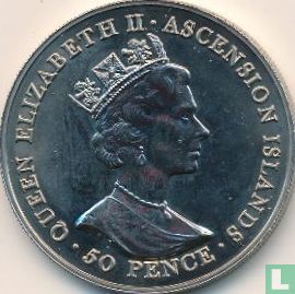 Ascension 50 pence 2001 "75th Birthday of Queen Elizabeth II" - Afbeelding 2