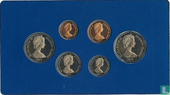 Salomonseilanden jaarset 1977 (PROOF - 6 munten) - Afbeelding 2
