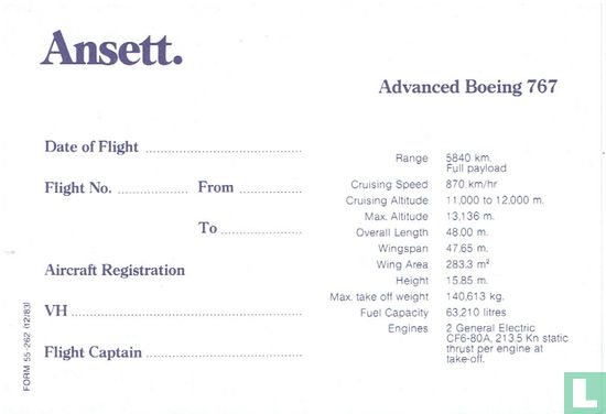 Ansett -  Boeing 767 - Bild 2