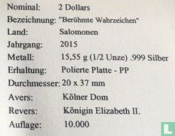 Solomon Islands 2 dollars 2015 (PROOF) "Cologne" - Image 3