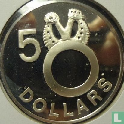 Salomonseilanden 5 dollars 1977 (PROOF) - Afbeelding 2