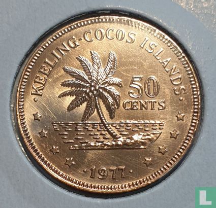 Cocos (Keeling) Islands 50 Cents 1977 - Afbeelding 1
