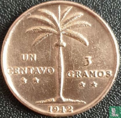 République dominicaine 1 centavo 1942 - Image 1