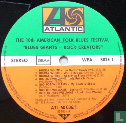 The 10th American Folk Blues Festival “Blues Giants-Rock Creators” - Afbeelding 3