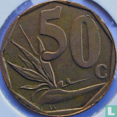 Afrique du Sud 50 cents 1999 - Image 2