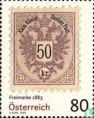 Stamps from 1883