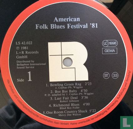 American Folk Blues Festival ‘81 - Afbeelding 3