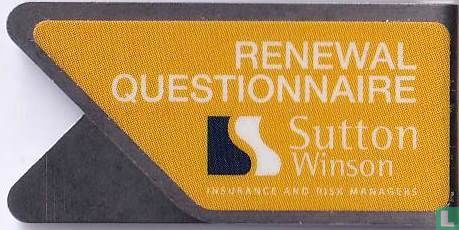 Renewal Questionnaire Sutton Winson - Afbeelding 1