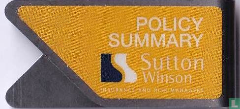 Policy Summary Sutton Winson - Image 1