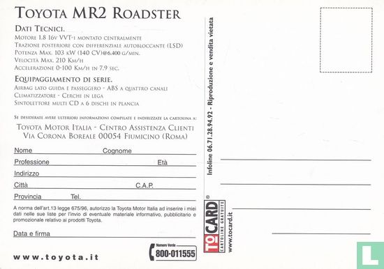 Toyota MR2 Roadster - Afbeelding 2