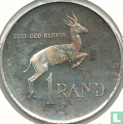Zuid-Afrika 1 rand 1983 (PROOF - zilver) - Afbeelding 2