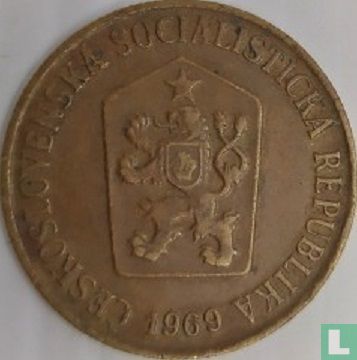 Tsjecho-Slowakije 50 haleru 1969 (jaartal zonder punten) - Afbeelding 1