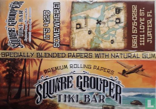 Square Grouper Tiki Bar 1¼ size  - Afbeelding 1