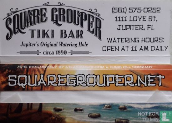 Square Grouper Tiki Bar 1¼ size  - Afbeelding 2