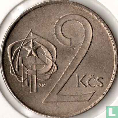 Tschechoslowakei 2 Koruny 1990 - Bild 2