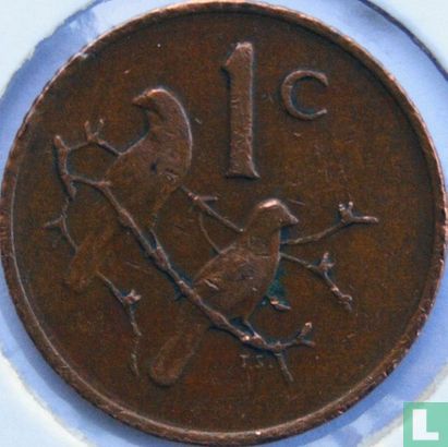 Afrique du Sud 1 cent 1972 - Image 2