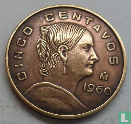 Mexico 5 centavos 1960 - Afbeelding 1