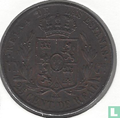 Spanje 25 centimos 1863 (aquaduct) - Afbeelding 2