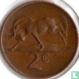 South Africa 2 cents 1970 - Image 2