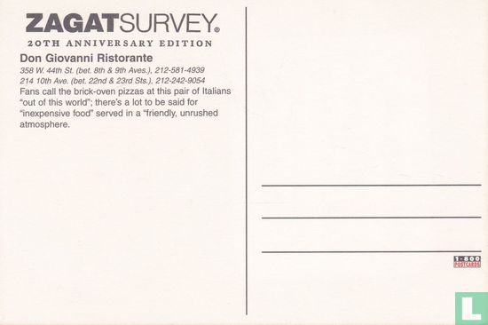 Zagat Survey - Don Giovanni Ristorante - Afbeelding 2
