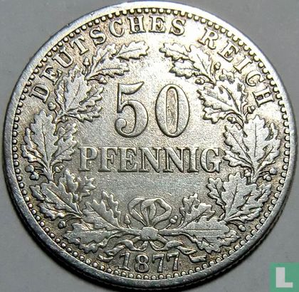Deutsches Reich 50 Pfennig 1877 (F - Typ 2) - Bild 1