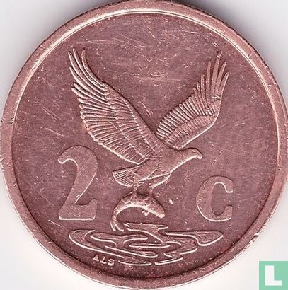 Afrique du Sud 2 cents 1999 - Image 2