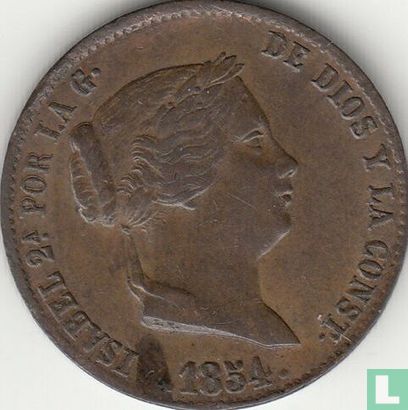 Spain 25 centimos 1854 - Image 1
