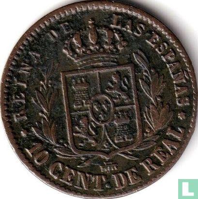 Spanje 10 centimos 1855 - Afbeelding 2