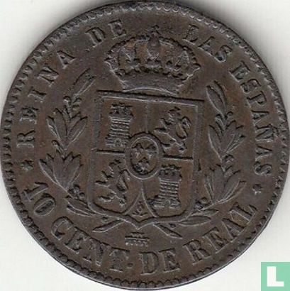 Spain 10 centimos 1860 - Image 2