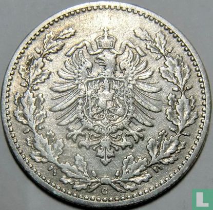 Duitse Rijk 50 pfennig 1877 (C - type 2) - Afbeelding 2