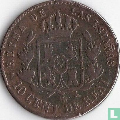Espagne 10 centimos 1862 - Image 2