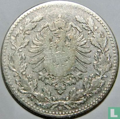 Duitse Rijk 50 pfennig 1877 (H - type 2) - Afbeelding 2