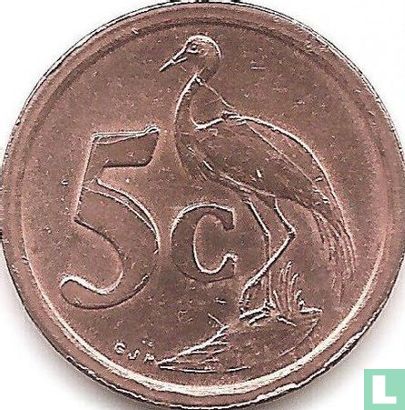 South Africa 5 cents 1993 - Image 2