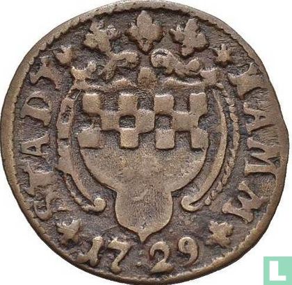 Hamm 3 pfennig 1729 - Image 1