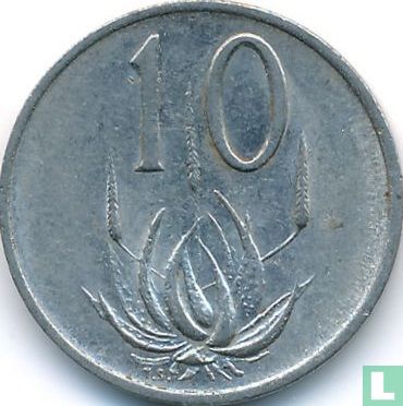 South Africa 10 cents 1980 - Image 2