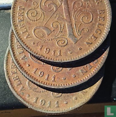 Belgique 2 centimes 1911 (NLD - date 0.9mm) - Image 3