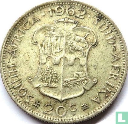 Afrique du Sud 20 cents 1962 (grande date) - Image 1