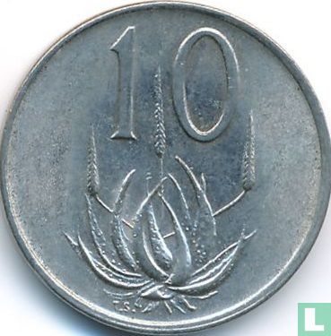 Afrique du Sud 10 cents 1973 - Image 2