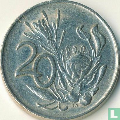 Afrique du Sud 20 cents 1980 - Image 2