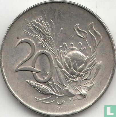 South Africa 20 cents 1966 (SOUTH AFRICA) - Image 2