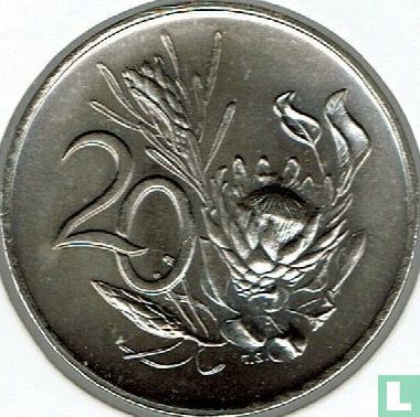 Afrique du Sud 20 cents 1969 (SOUTH AFRICA) - Image 2