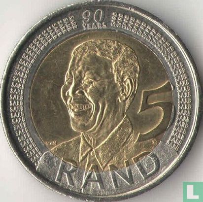 Afrique du Sud 5 rand 2008 "90th Birthday of Nelson Mandela" - Image 2